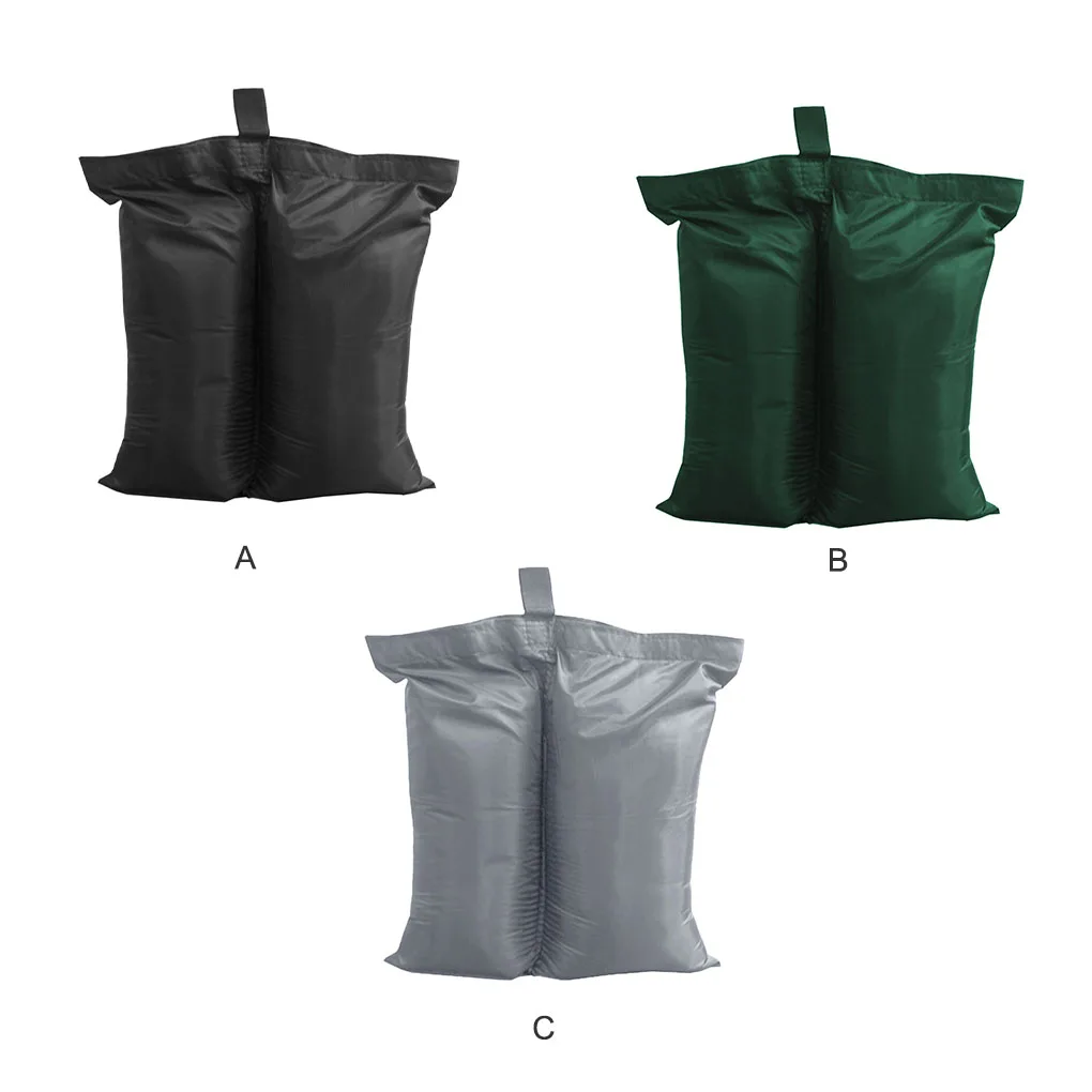 

2pcs Sandbags Oxford Cloth Sand Bags Gazebo Tent Umbrella Base Weight Bags Outdoor Supplies Black