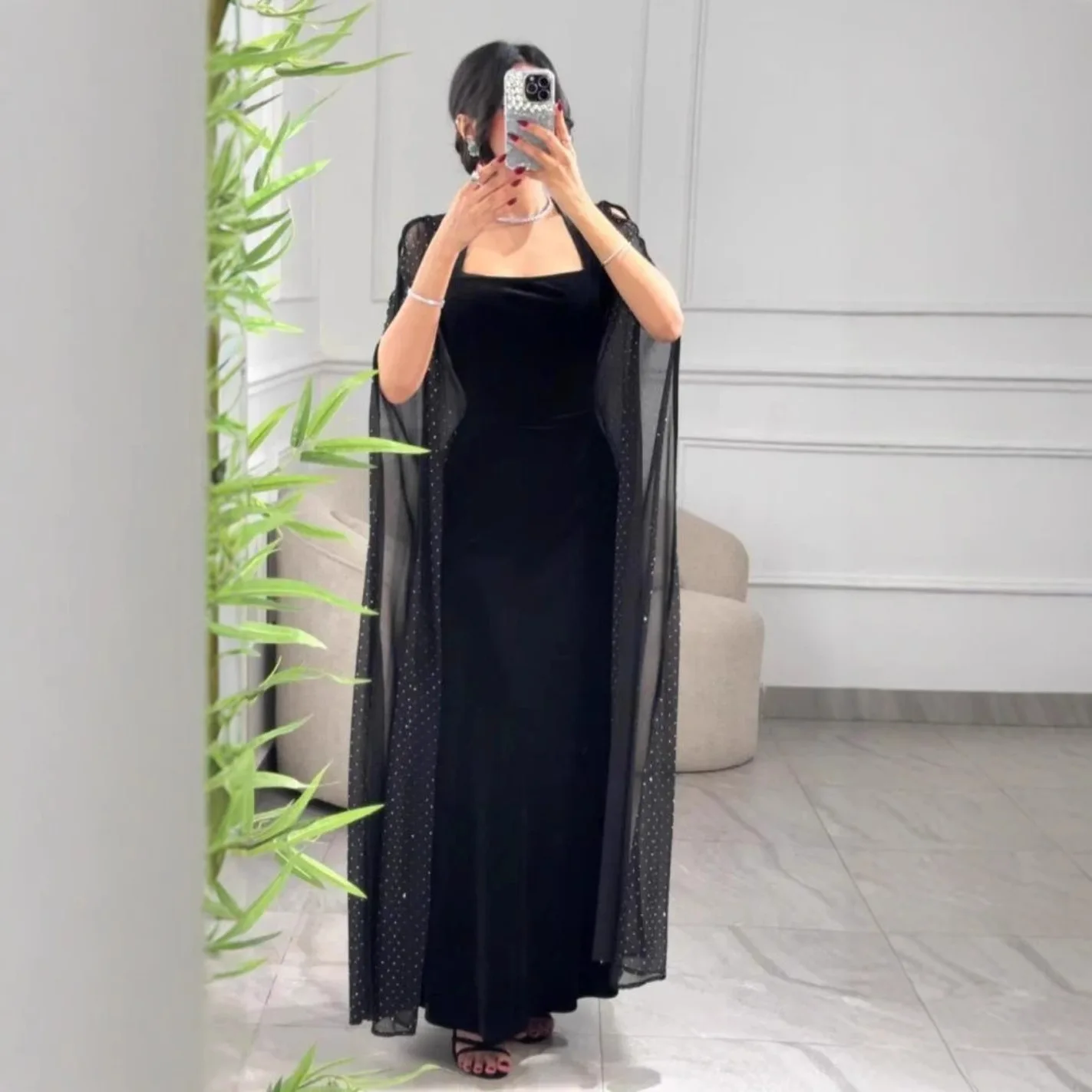 Бархатное платье Naupang