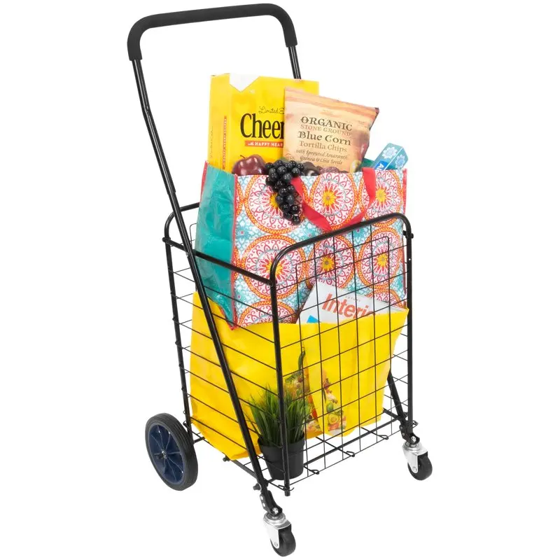 

,Collapsible, Heavy-Duty Portable Grocery Cargo Trolley Foldable, Heavy-Duty Collapsible Rolling Utility Portable Shopping Cart