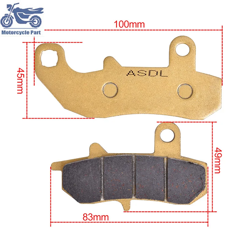 Задние тормозные колодки для мотоциклов SUZUKI DR600 DR 600 RK RG125 RG200 RG 125 200 DR650 DR 650 RL RM DR750 DR800 DR 750 800 1989-1996 (art.: 3920dcda7e343) - 3920dcda7e343