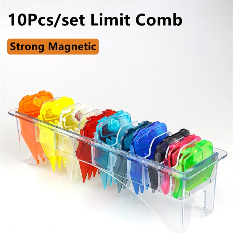 10Pcs/set Limit Comb With Strong Magnetic Force For Wahl Hai