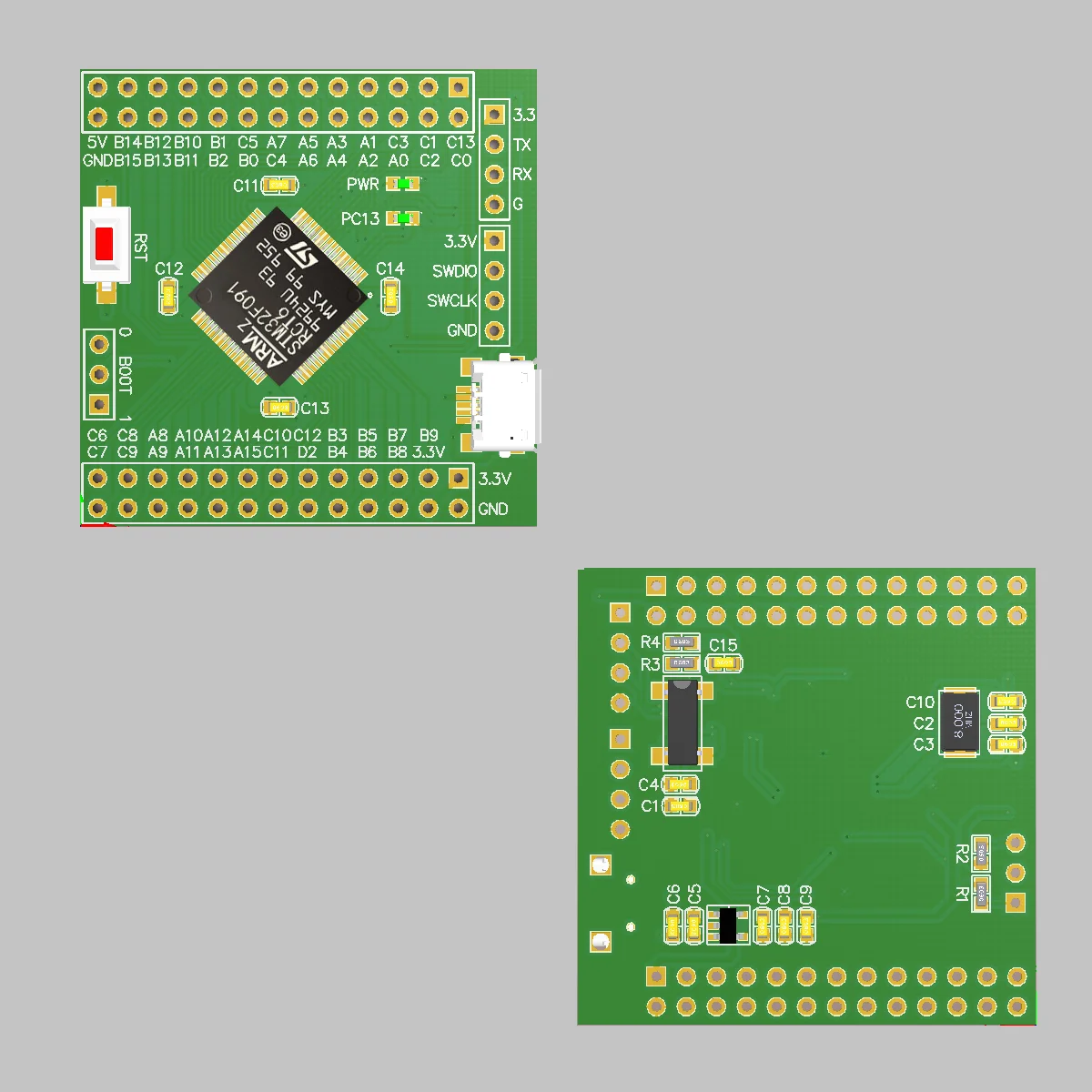 Минимальная системная плата STM32F091RCT6 F091 Core Board STM32 рекламная макетная новый