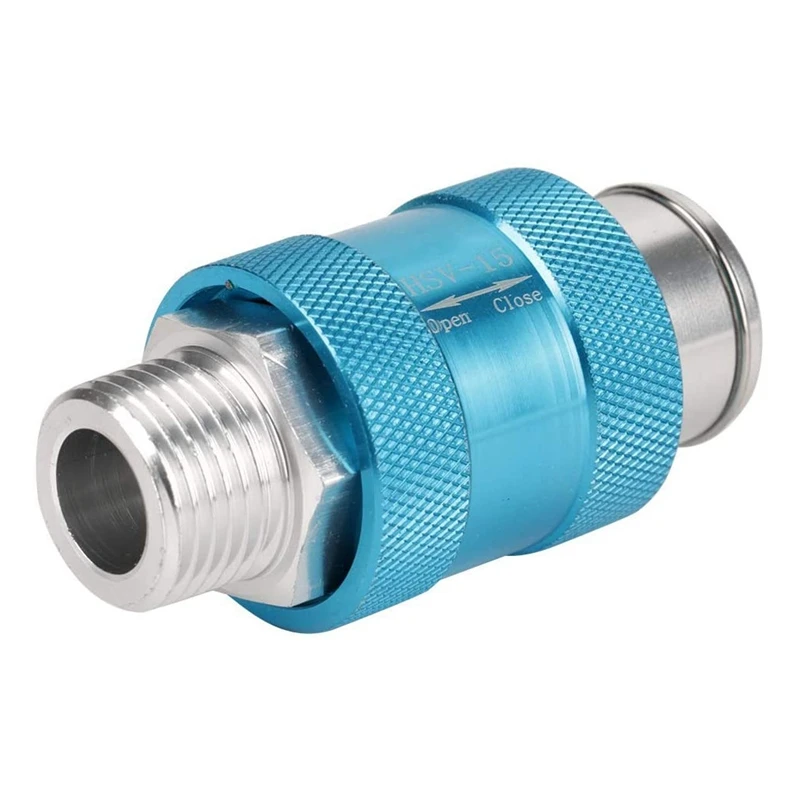 Promotion! Hand Slide Valve HSV-15 1/2Inch Threaded Pneumatic Air Flow Control Accessory Part Blue |