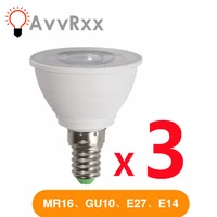 3pcs led gu10 bulb 220v lamp mr16 spotlight 5w 7w gu5 3 spot light mr16 led bulb lampada led gu 10 home lighting