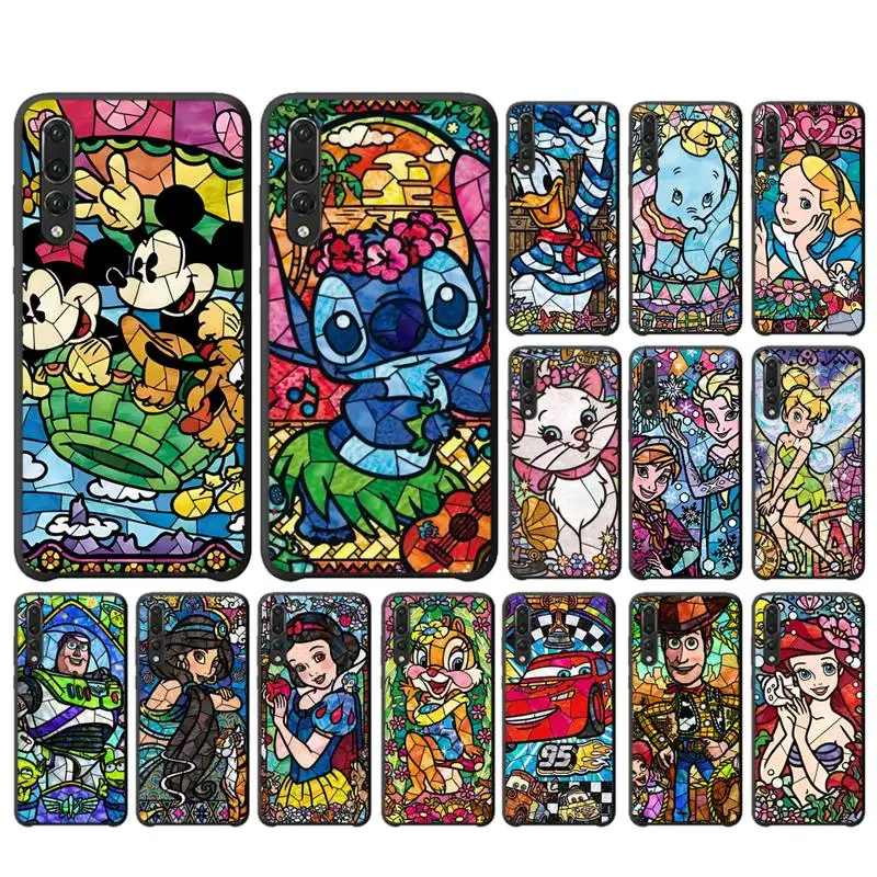 

Disney Cartoon Art Phone Case for Huawei P30 40 20 10 8 9 lite pro plus Psmart2019