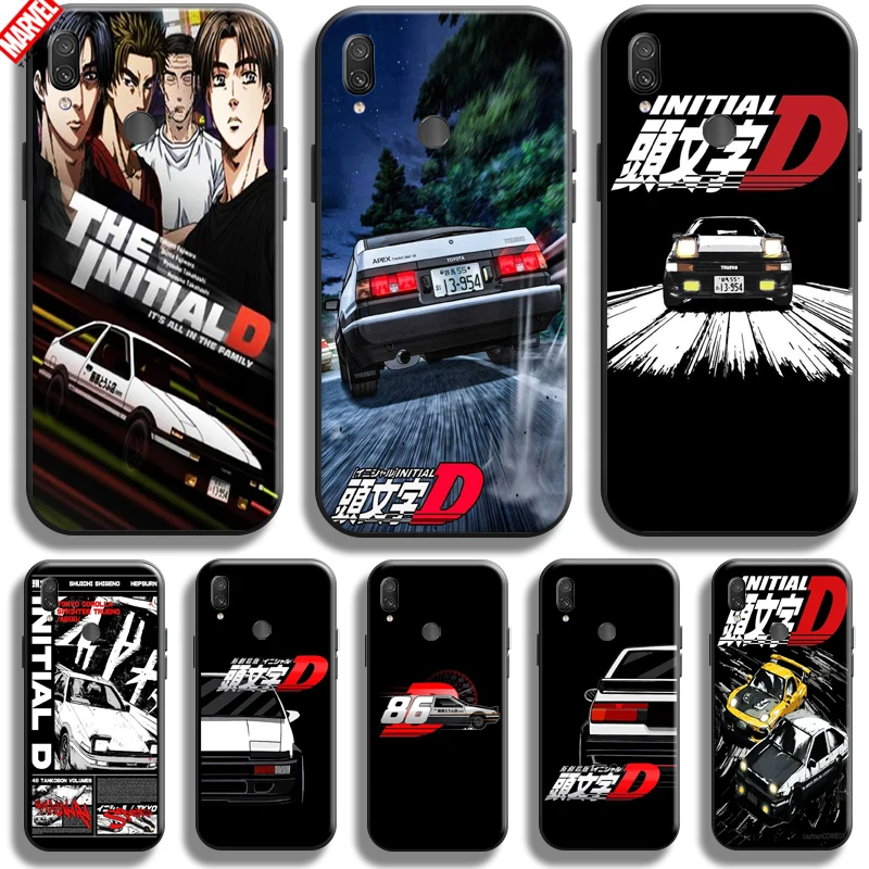 

Anime Initial D For Xiaomi Redmi Note 7 7S Pro Redmi 7 7A Phone Case Back Black Coque Carcasa Soft Liquid Silicon Funda