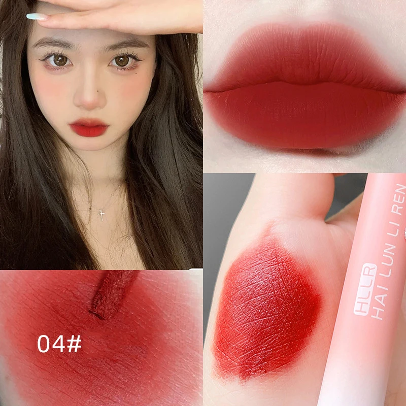 

Korean Matte Velvet Lip Gloss Nude Liquid Lipsticks Waterproof Long Lasting Nonstick Cup Makeup Lip Tint Glaze Daily Cosmetics