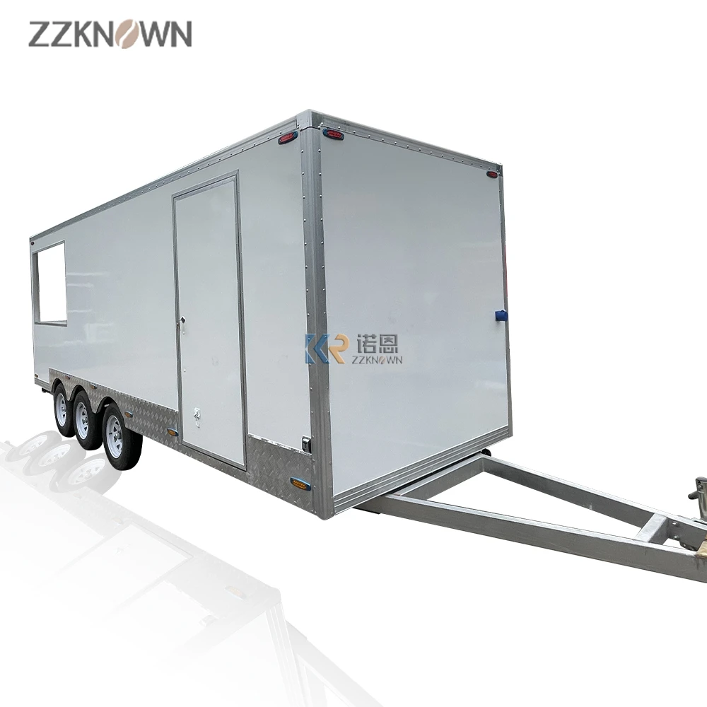 OEM Mobile Food Truck Trailer 18.7 ft Customized Factory Price Food Cart Outdoor Kitchen Fast Food Vending Truck for Sale images - 6