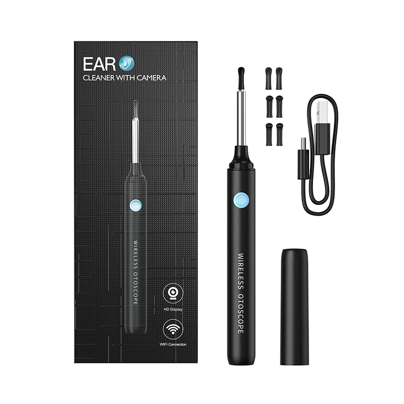 

Visual Smart Ear Cleaning Otoscope Endoscope Wireless WiFi 1080P 5MP Electric Ear Pick Cleaner Earwax Removal Kit with Camera