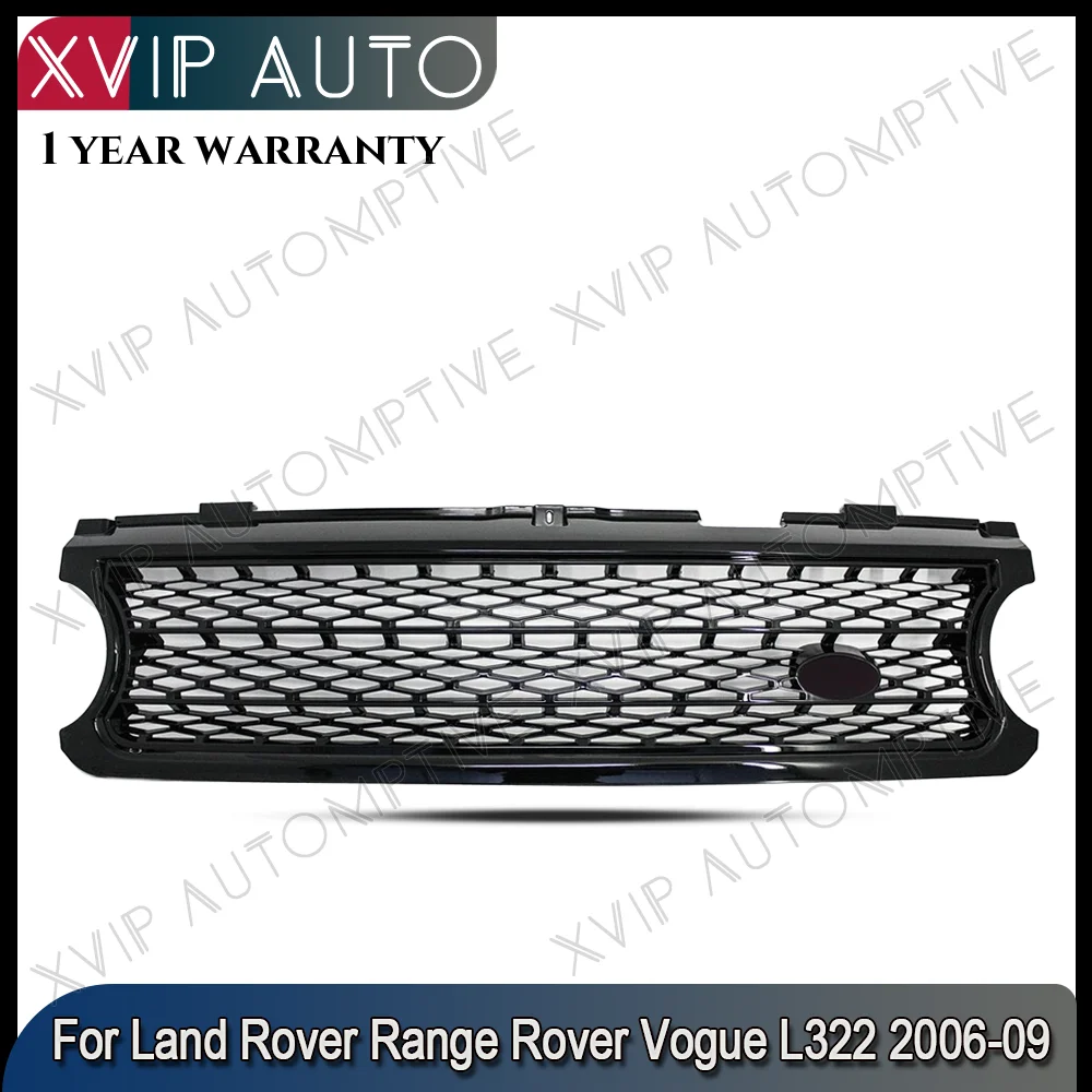 

Решетка переднего бампера XVIP 4,2, глянцевый черный стиль с наддувом, запасные части для Land Rover Range Rover Vogue L322 2006-2009