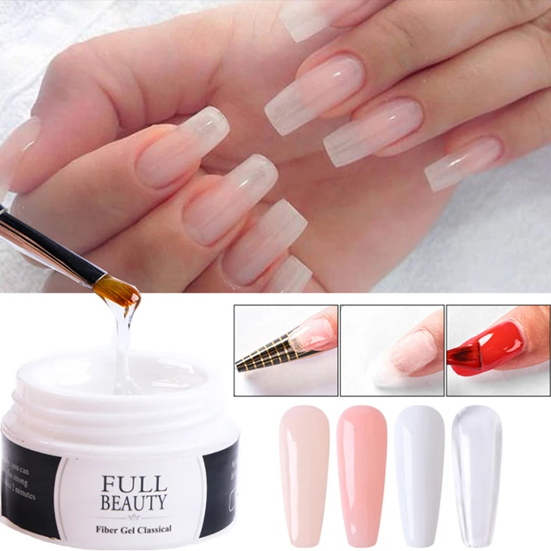 

Nail Gel for Nail Extension Nude Pink Clear White Nail Gel Quick Extension Acrylic French Tips Manicure Nail Supplies