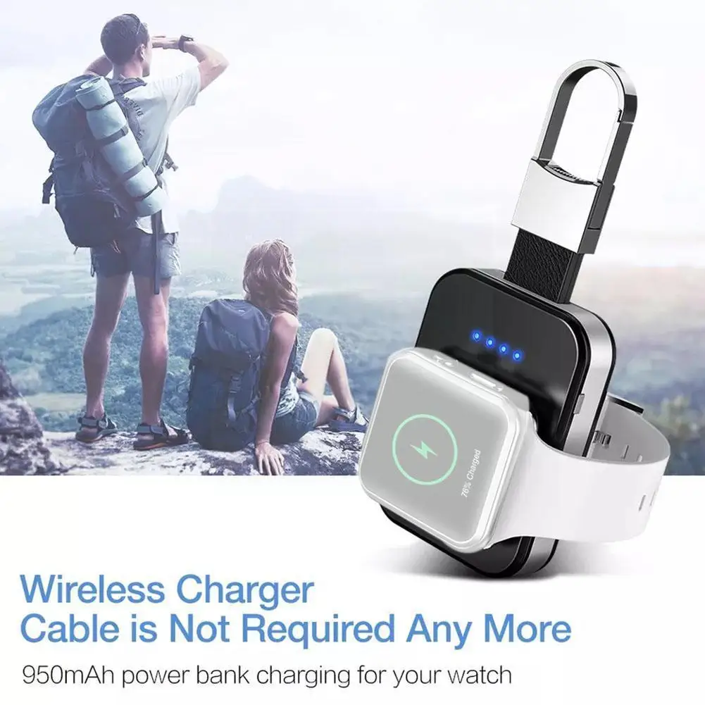 

For IWatch Wireless Charger Portable 950mAh Charging Dock For Apple Watch 1 2 3 4 5 6 Generations Magnetic Chargers Travel Y8H1