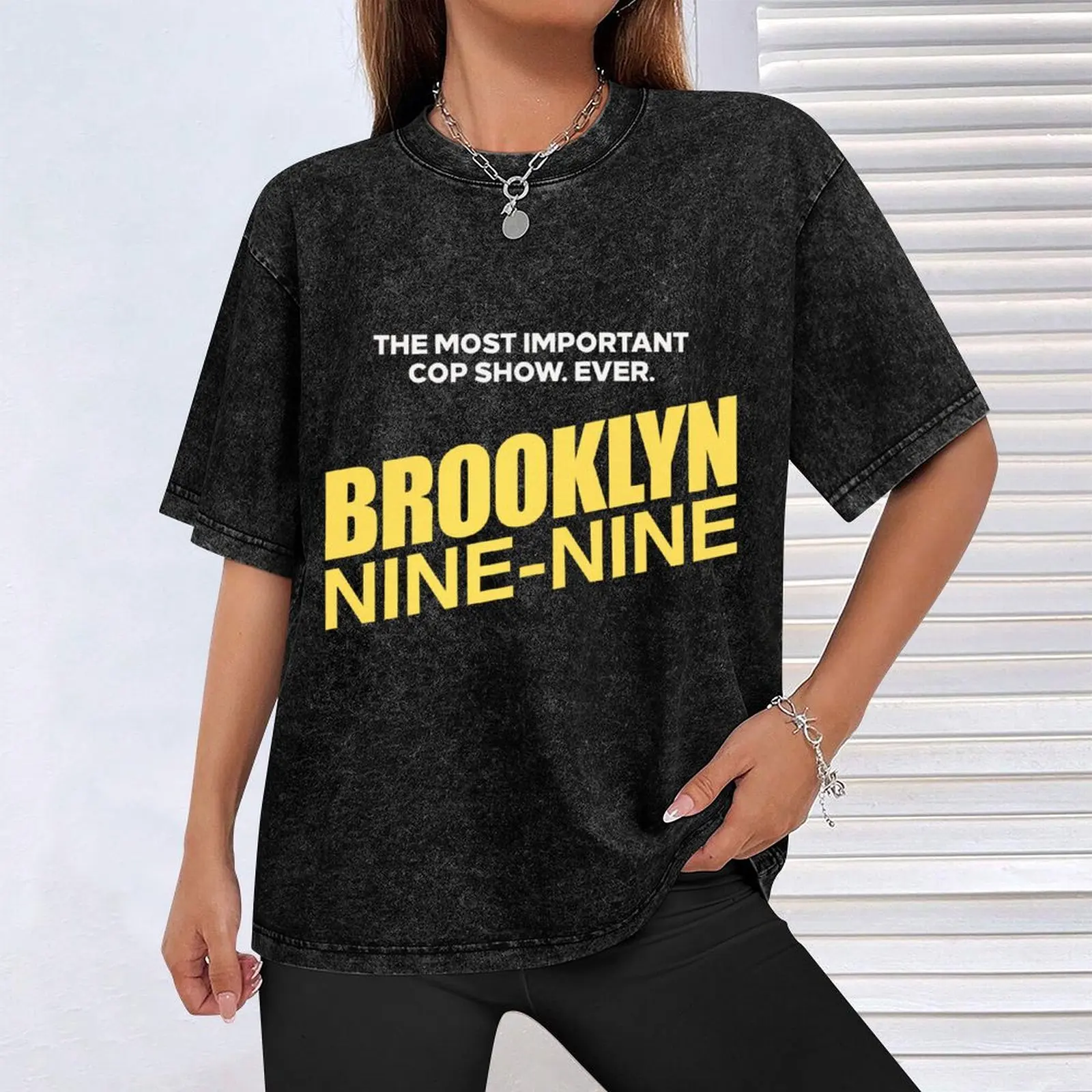 Фото Футболка Brooklin Nine-Nine, базовая комфортная футболка для мужчин №4