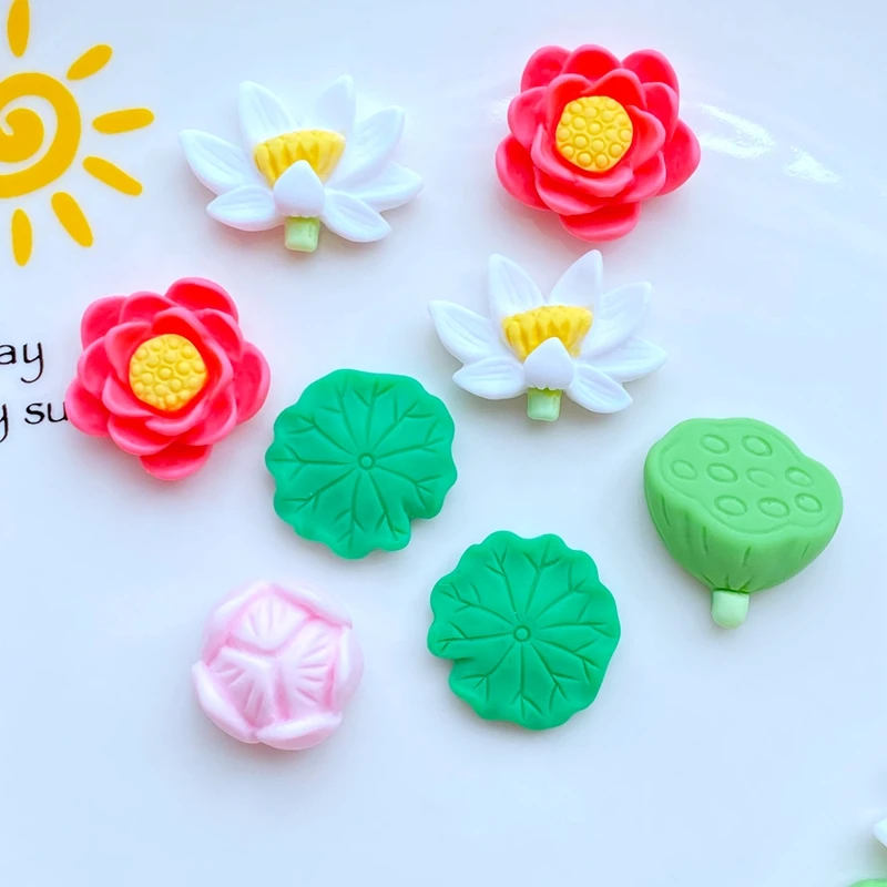 

Мини-фигурки лотоса из смолы TSXJY, набор из 10 штук