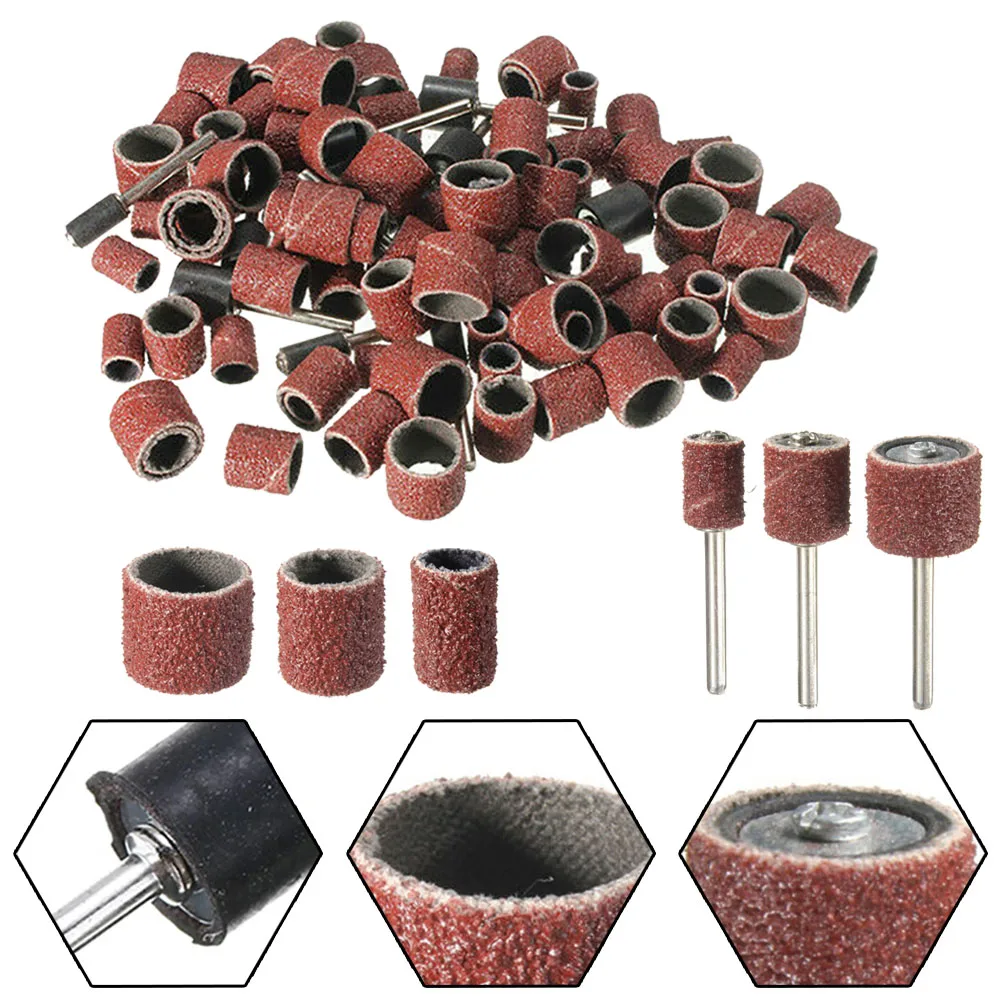 

Sanding Ring Sanding Disc Abrasive Disc Sanding Drum Grinding Head With Rod Abrasive Rotary Tool Kit Polishing Tool Accessories
