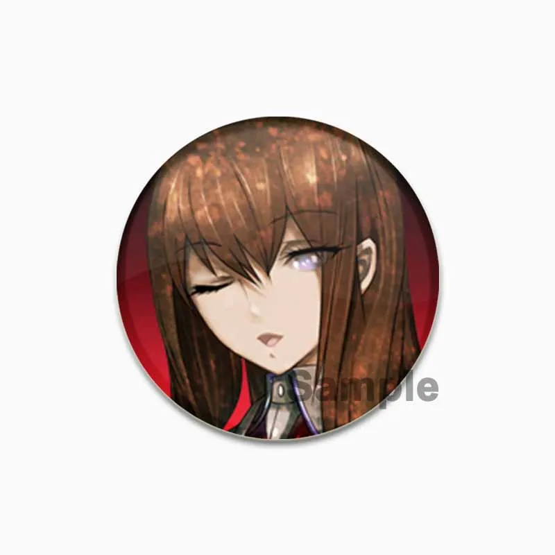 

Булавки аниме Mayuri Shiina, Makise Kurisu, Rintaro Okabe