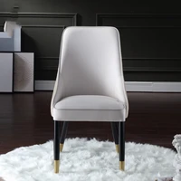 light luxury american solid wood dining chair leather art home modern minimalist backrest chair dining room furniture a1