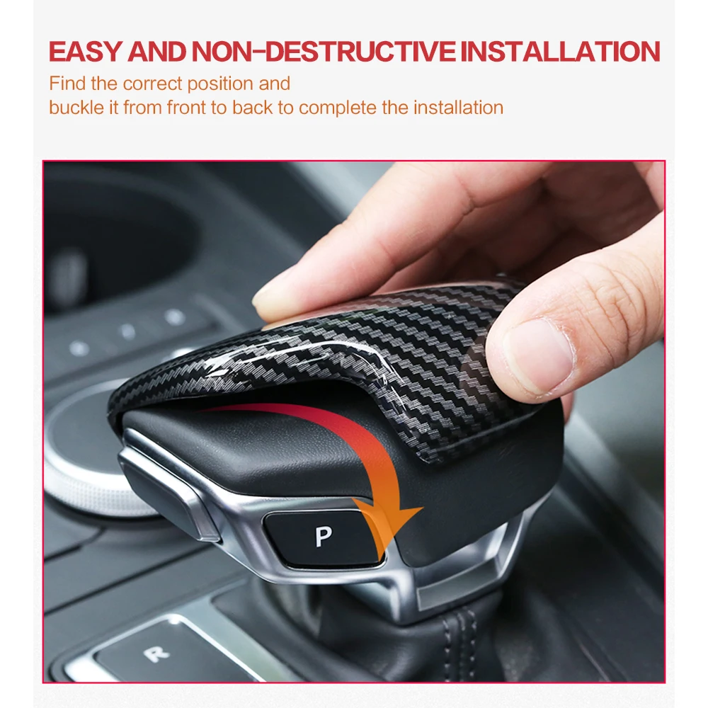 1x накладка на ручку переключения передач автомобильные аксессуары для AUDI A4 B8 B9 A5