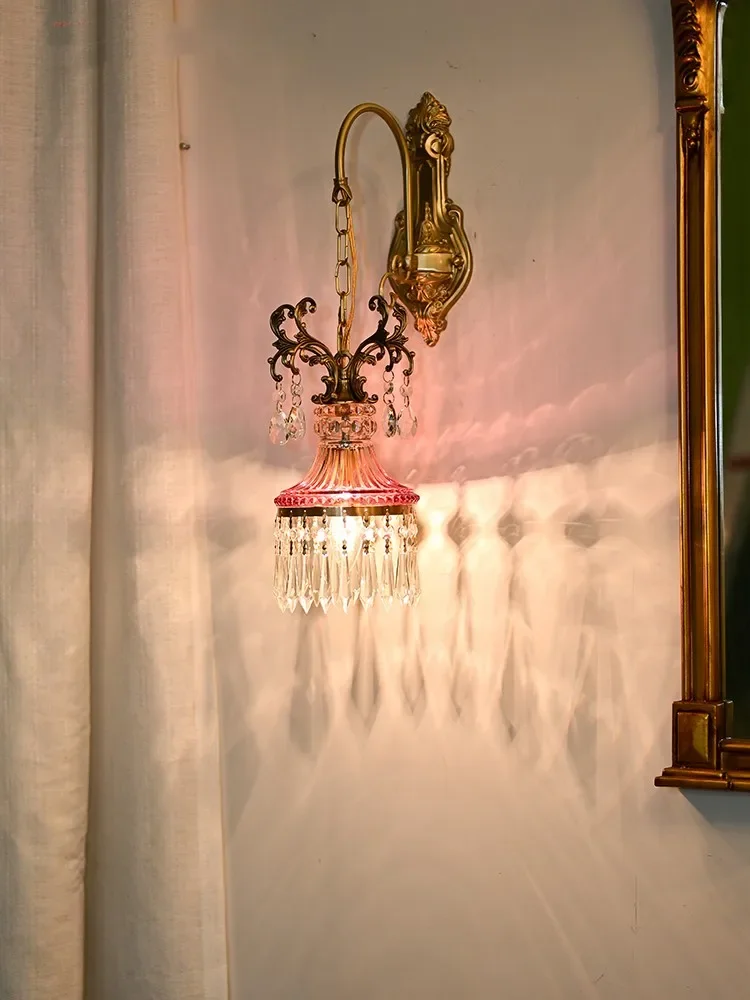 Хрустальный настенный светильник для гостиной во французском стиле роскошное