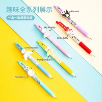 sanrio stationery kitty melody kuromi ass press gel pen kawaii pokemon student mestery limited anti stress relief gift for girls