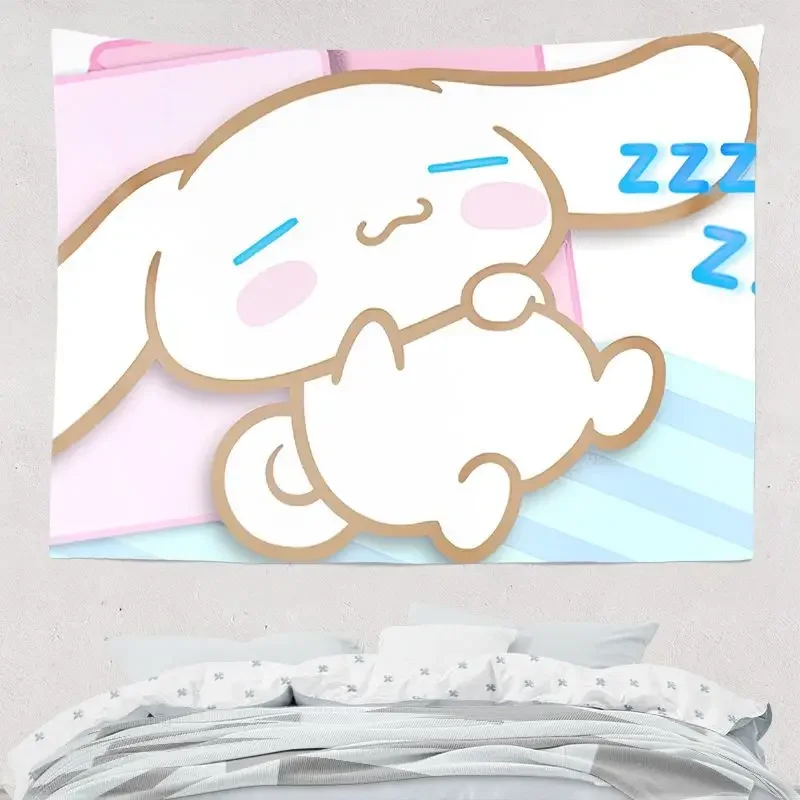 Kuromi Melody Cinnamoroll Kawaii гобелен с героями мультфильмов настенные подарки для девочек