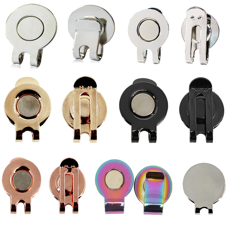 

10 Drop Clip Pcs Marker Ball Supplies Clip Golf Holder Clips Colorful Light Magnetic Pack Golf Cap Hat