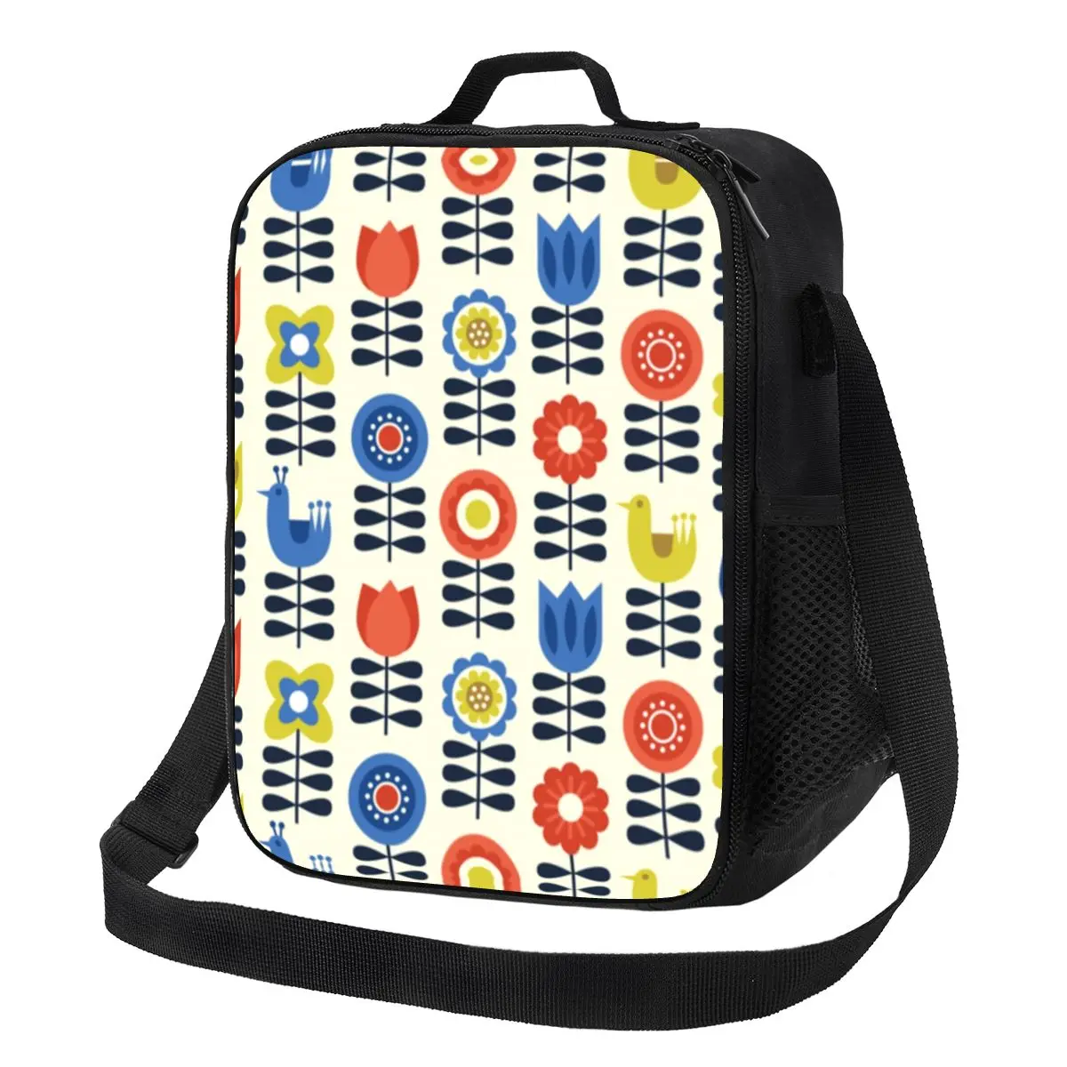 

Винтажная изолированная сумка для обеда с изображением цветов Orla Kiely для женщин, абстрактный скандинавский термо-охладитель, Ланч-бокс для детей и школьников