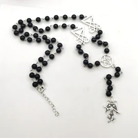 baphomet rosarymystery rosarybaphomet rosarybaphomet rosary necklacesatan goat mendes gift altar necklace