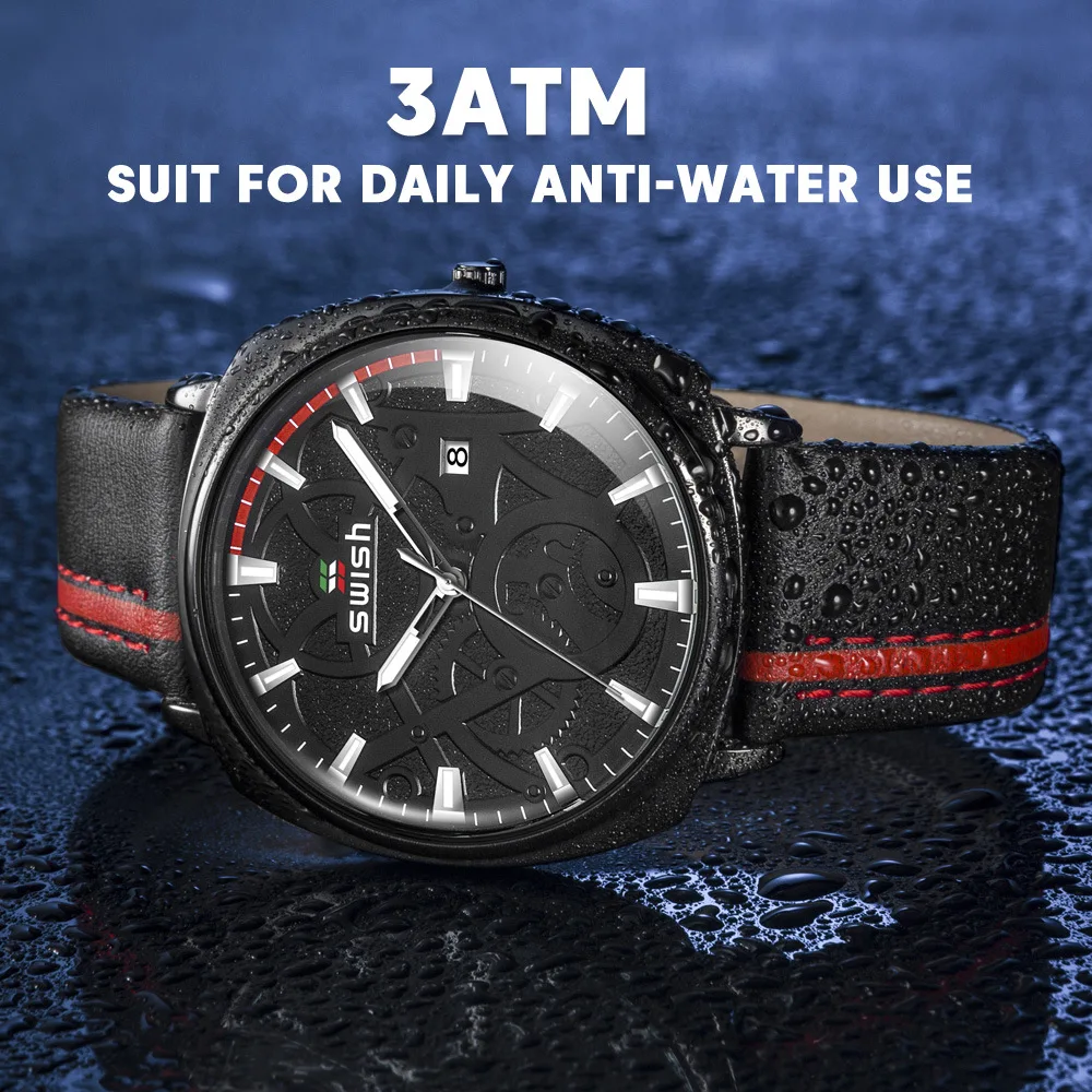 Watch sports waterproof belt men's watch simple fashion trend calendar luminous student quartz watch