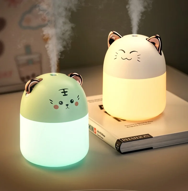 

Purifier 250ml Air Diffuser For Colorful Mist Atmosphere With Desktop Humidifier Cool Light Home Bedroom Mini Humidifier Aroma
