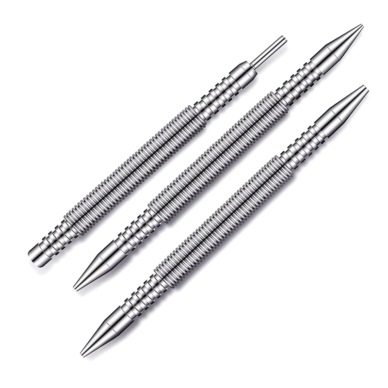 

3 Pcs Dual Head Nail Setter And Hinge Pin Punch Set,Hammerless Spring Nail Punch Door Hinge Pin Remover Tool 5000 PSI