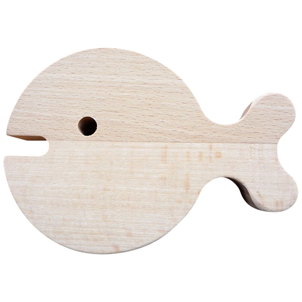 

Fish-shaped Wooden Chip for DIY Unfinished DIY Fish Wooden Craft Home Desktop Decoration