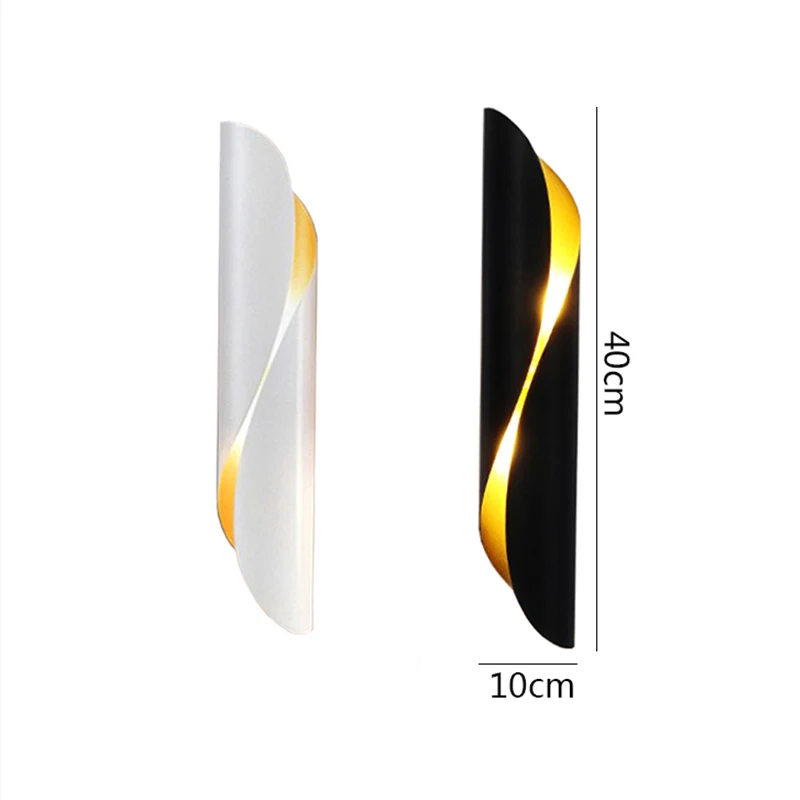 Настенные лампы в алюминиевой трубке скандинавском стиле прикроватное бра для