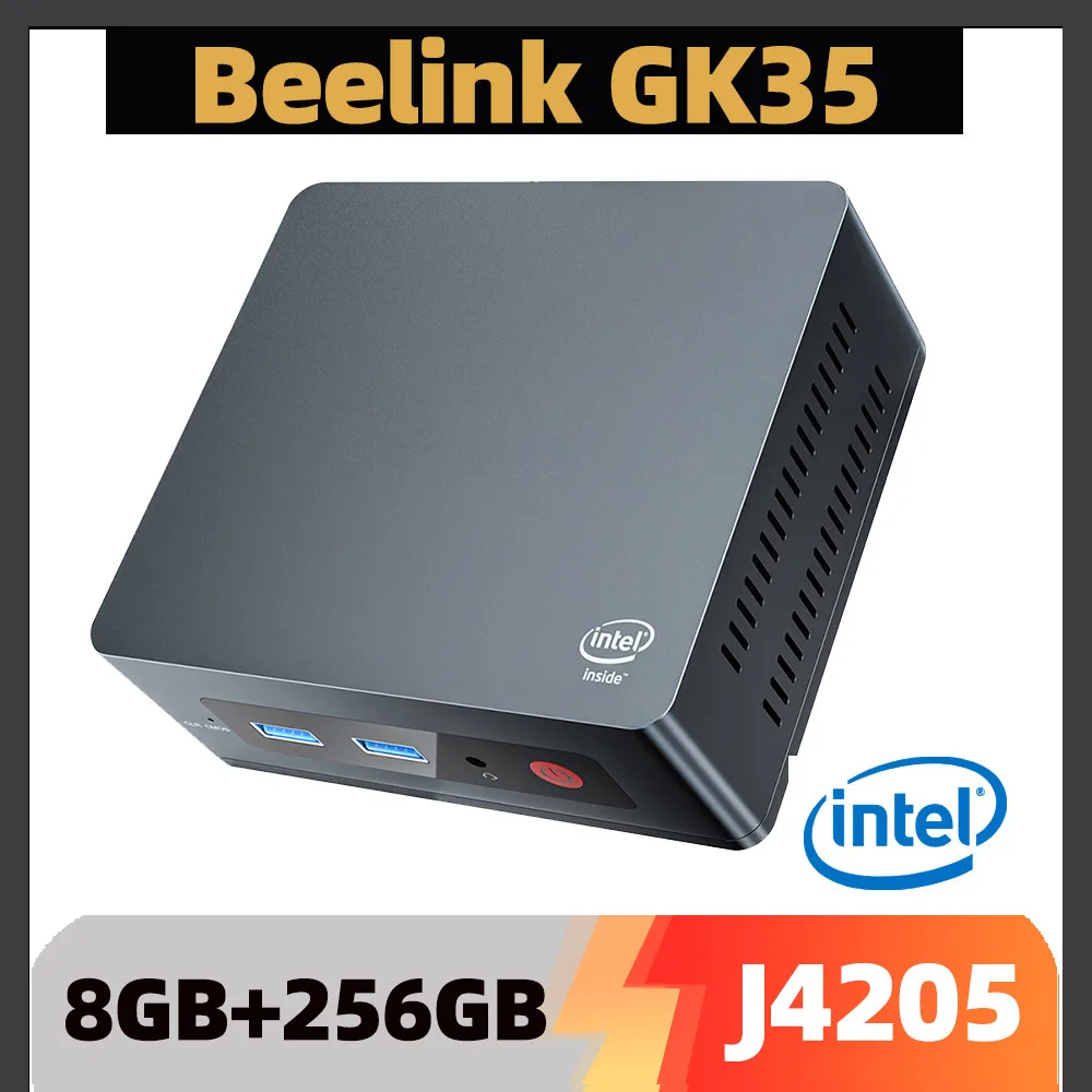 Beelink GK35 Windows 10 Pro Mini PC Intel Apollo Lake Celeron J4205 J4105 8GB RAM 128G 256G SSD Dual Wifi Mini Computer Desktop