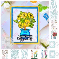 tulip orchid no matter the distance plane fun pocket pals potted hibiscus diamonds hexagons a2 coverplate cut dies stamps stenci