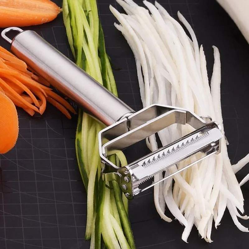 

Multi-function Stainless Steel Peeler Slicer Vegetable Fruit Potato Cucumber Grater Portable Essentials Kitchen Accessorie Tool