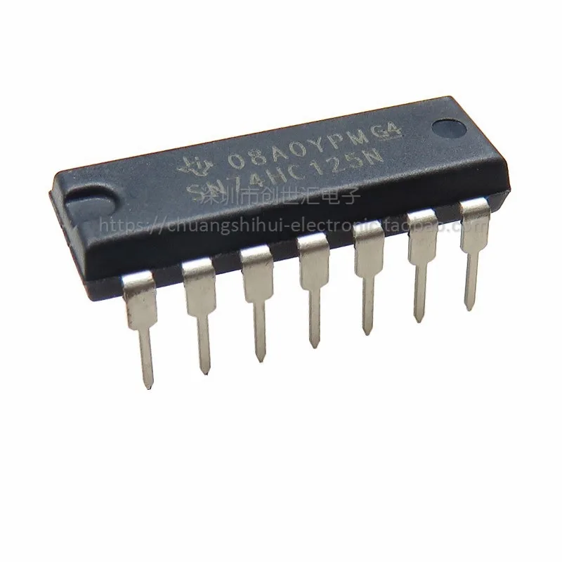 

New original SN74HC125N straight plug DIP-14 buffer chip logic 74HC125