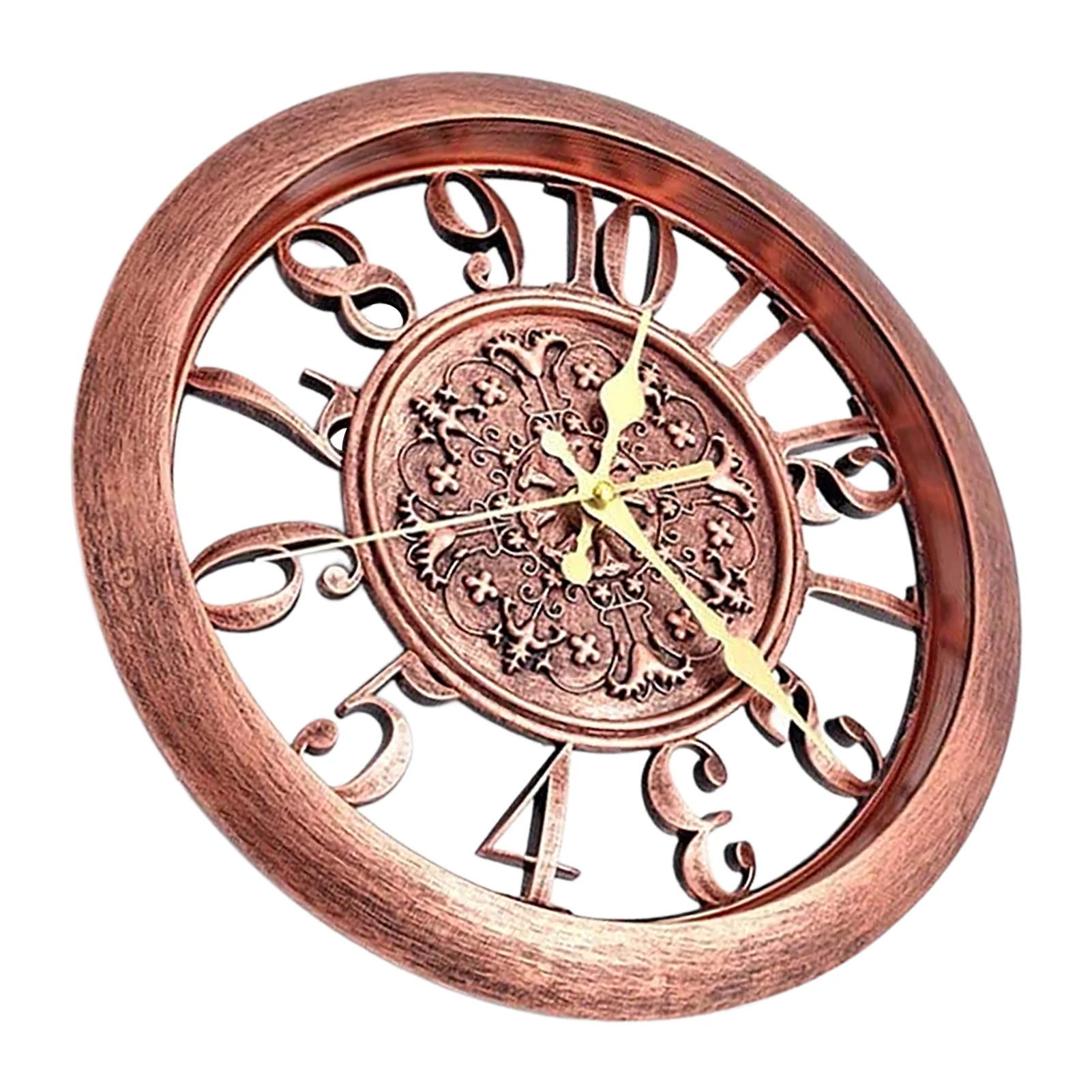 

Old Time Themed Wall Clocks European Style Clock Non-Ticking Quiet With Clear Glass Easy To Read Wall Hangings Decor For Living