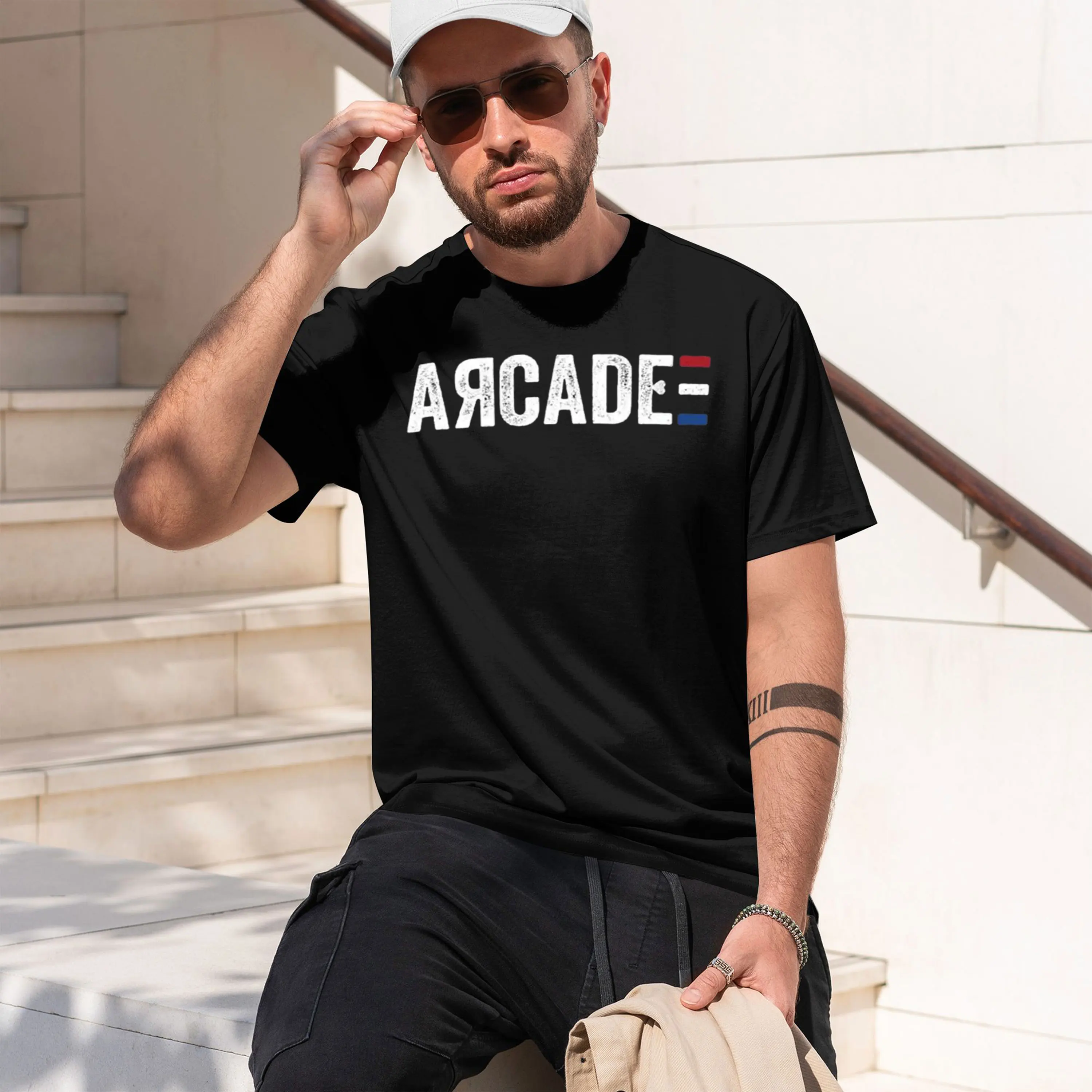 Фото Футболка Duncan Laurence - Arcade [2019, Нидерланды] - Повседневная футболка, новая модель 2026 года, с коротким рукавом, круглым вырезом, классическая повседневная футболка.
