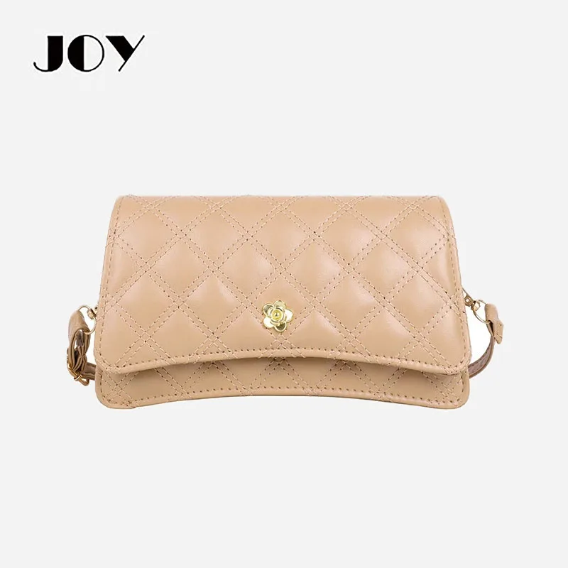 

Женская сумка JOY на цепочке, женская новая модная сумка-мессенджер, Повседневная маленькая квадратная сумка с ромбовидным узором.