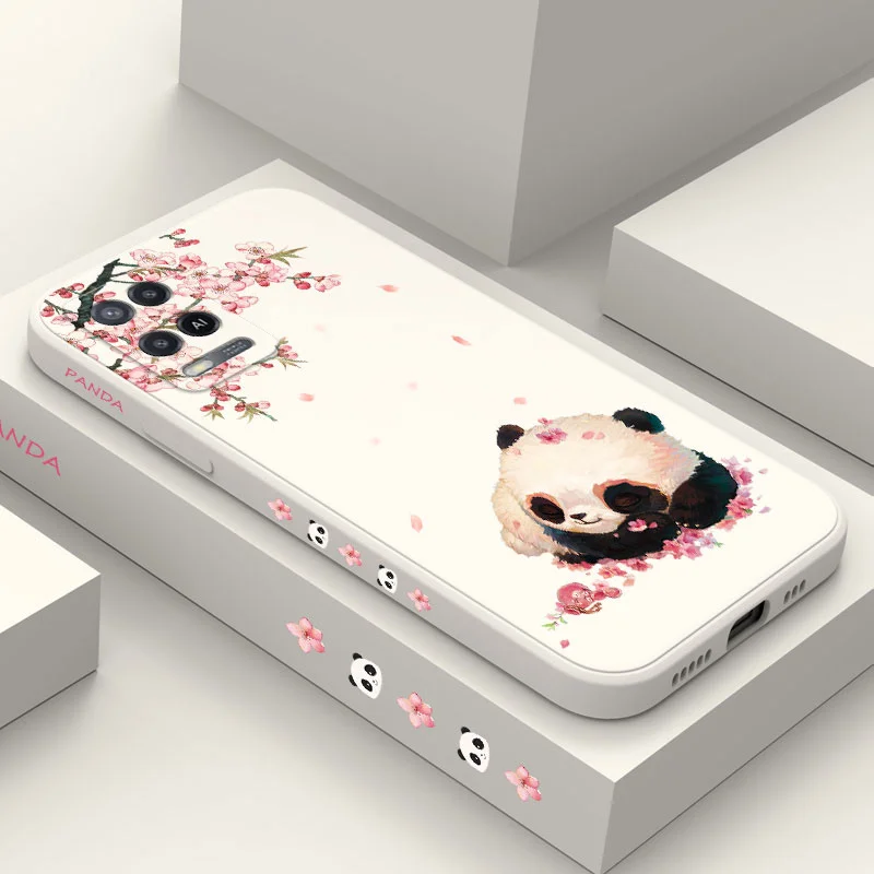 

Panda Bouncing Phone Case For OPPO A54 A74 A31 A33 A53 A72 A83 A92 A7 A5S A3S A12 A15 A15S A16 4G 5G A9 A5 4G 5G Cover