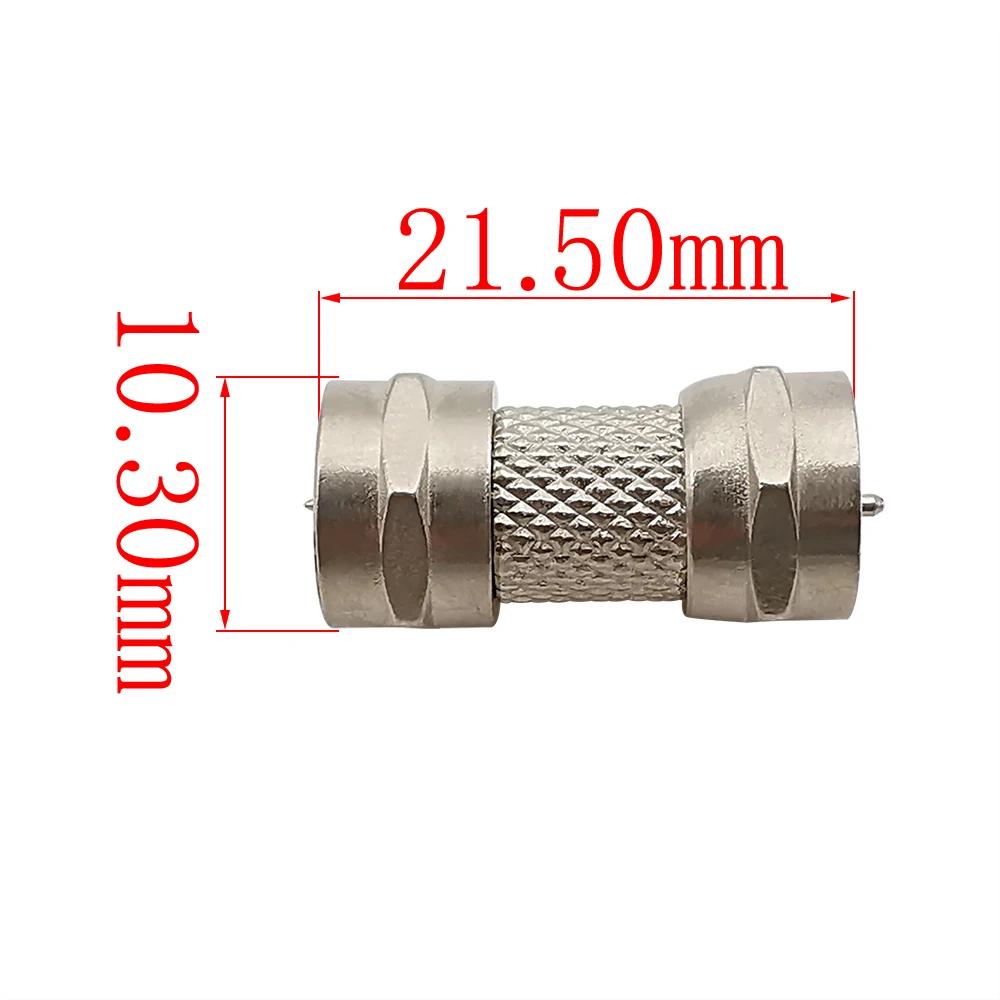 2/5/10 шт. тип F штекер разъем серебряный цинковый сплав РЧ коаксиальные кабели