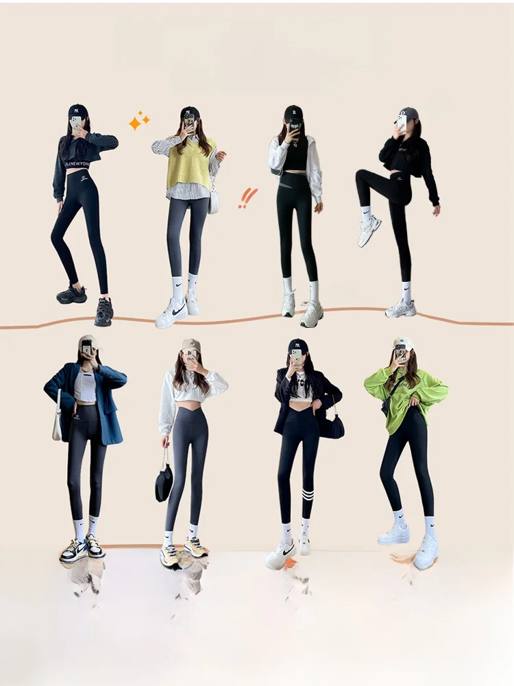 Женские брюки с изображением акулы на флисовой подкладке утолщенные высокой