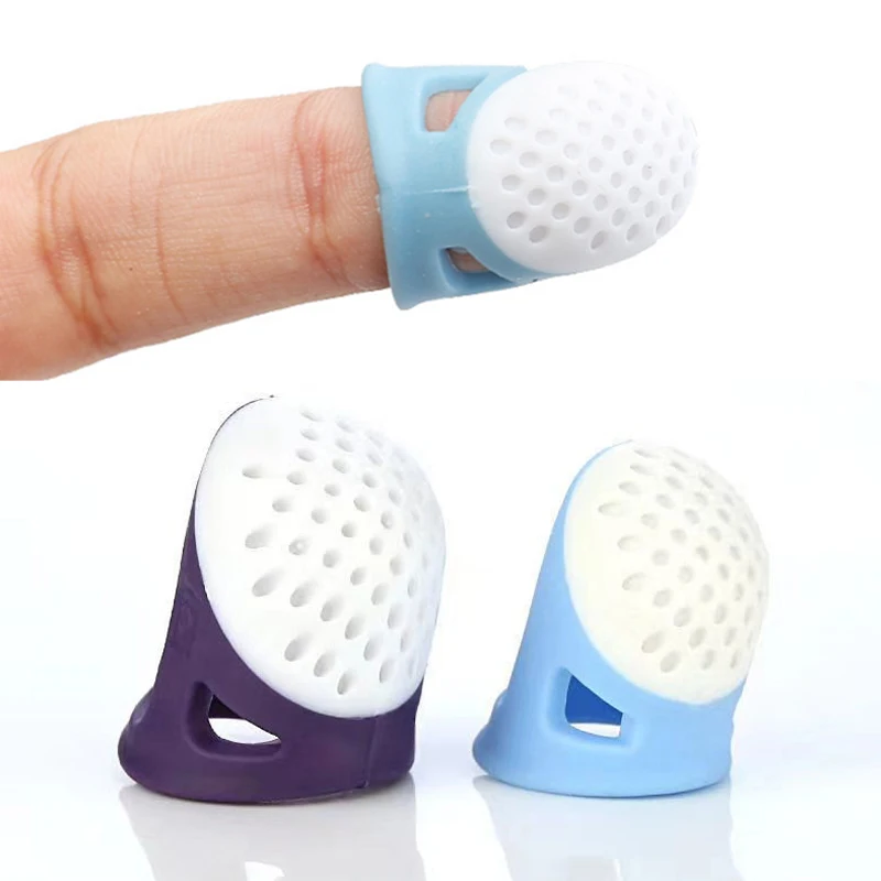 

Soft Non-slip Thimble Household Silicone Sewing DIY Tools Protector Quilting Craft Accessories Thimble Finger Patchwork Supplies