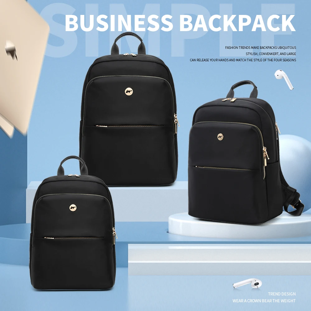 New Anti Theft Waterproof Laptop Backpack 13.3 14 15.6 Inch Daily Work Business Backpack School Back Pack Schoolbag for Women