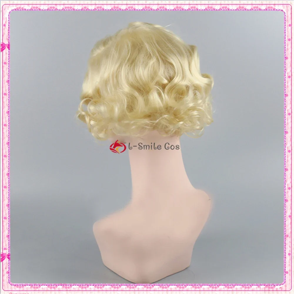 Мэрилин Монро Короткие блондинки Синтетические вьющиеся классические парики