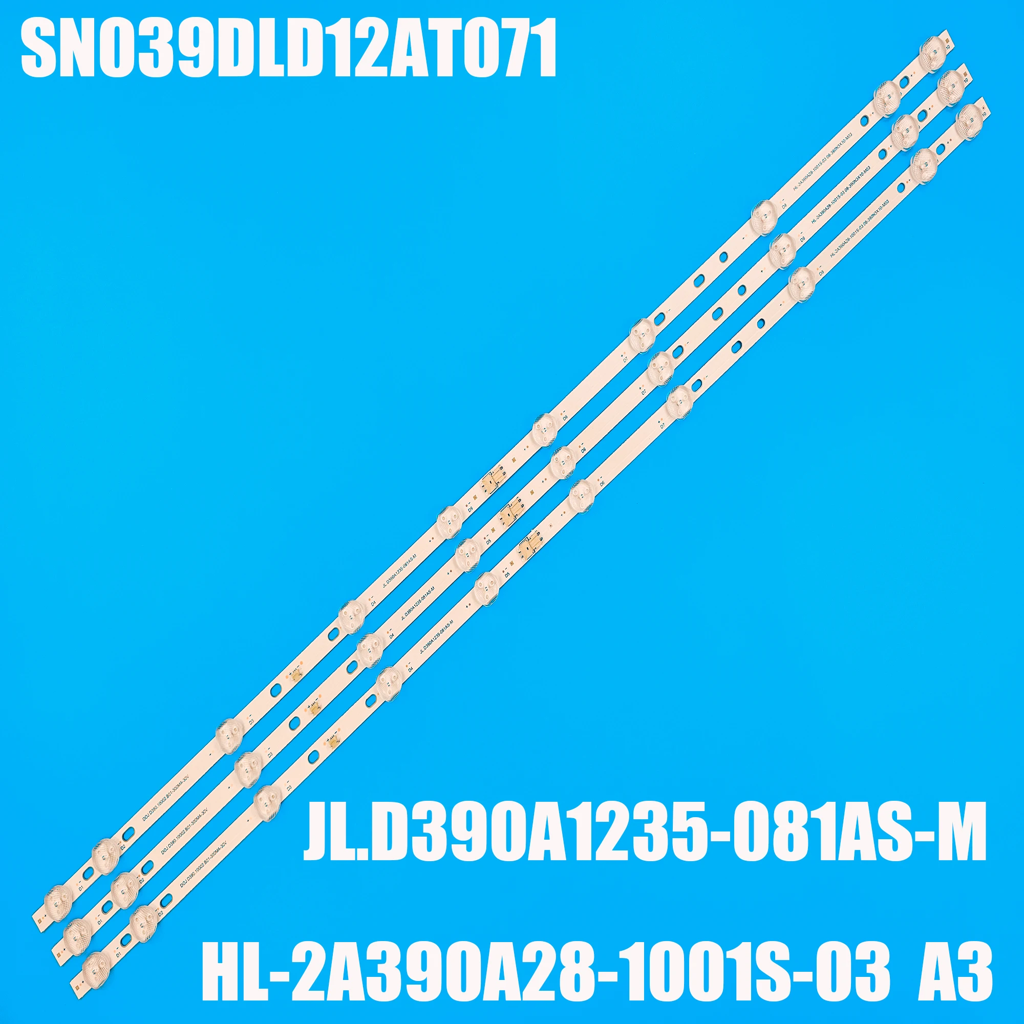 30 шт Светодиодная лента подсветки для SN039DLD12AT071 JL.D390A1235-081AS-M HL-2A390A28-1001S-03 A3 8D39-DNHL-D5310B AX40LED013/0002