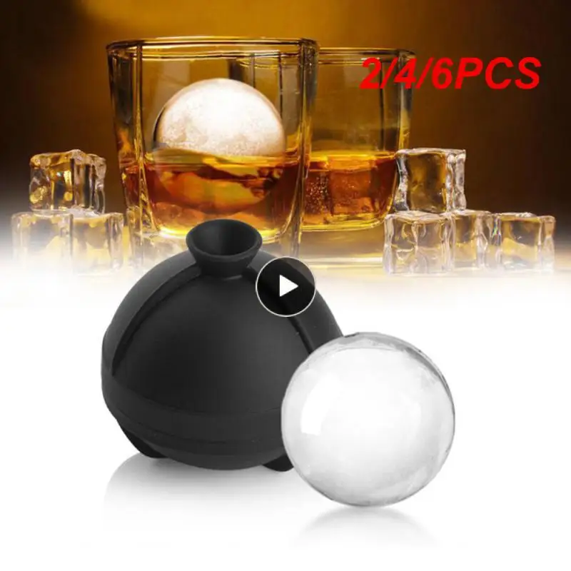 

2/4/6PCS Silicone Maker Ball Mold Home Bar Party Cocktail Sphere Ice Ball Molds DIY Kitchen Ice Cream Moulds Kitchen Tools