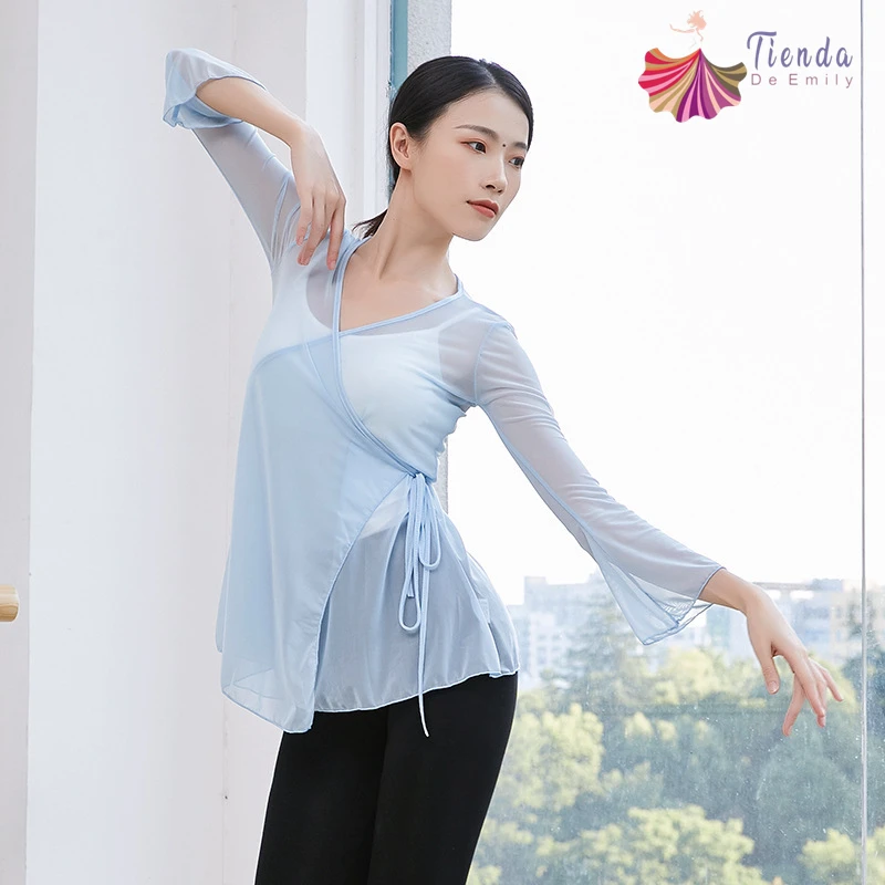 Женский Классический танцевальный костюм дизайнерский кардиган рубашка с