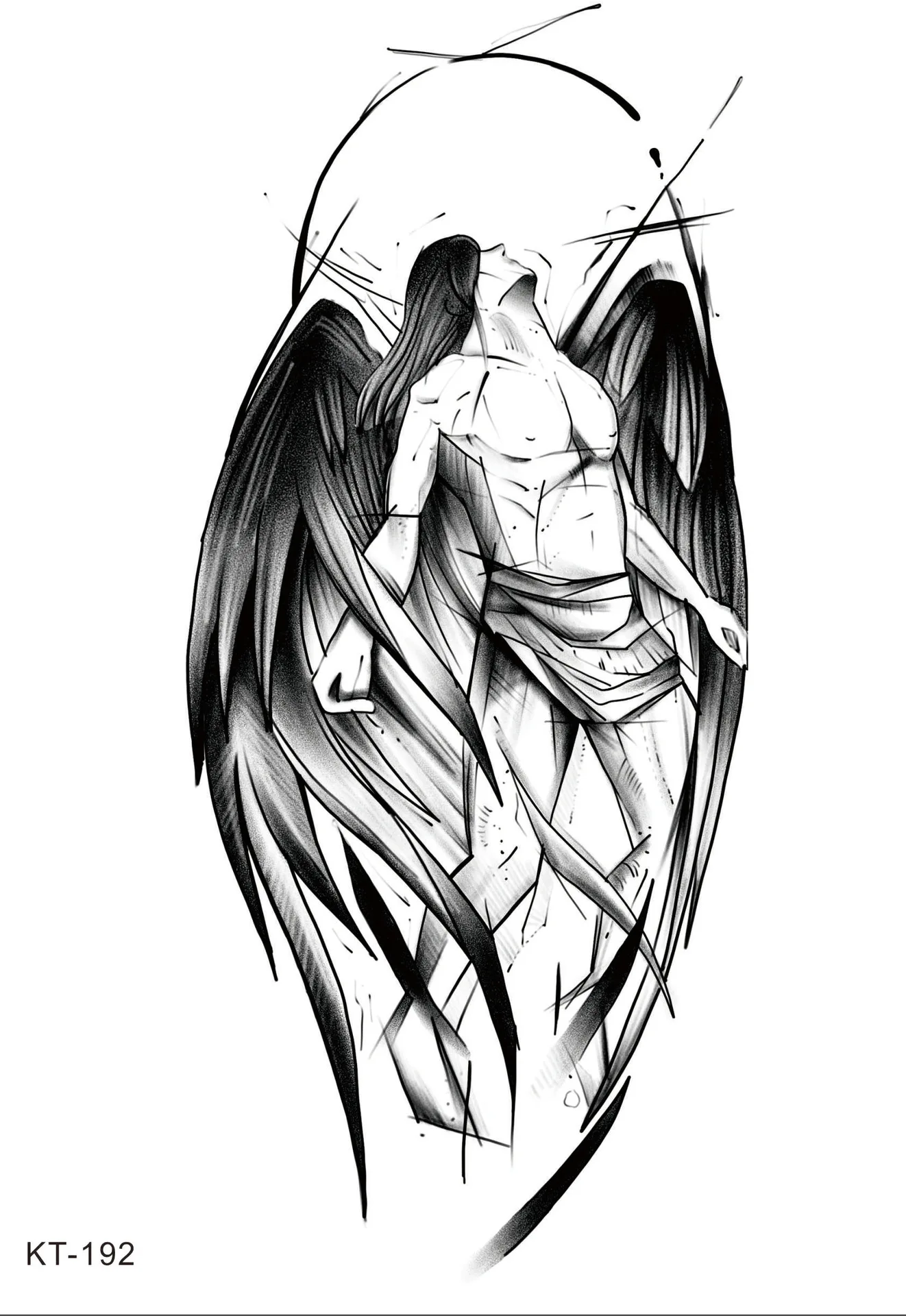 

Тату-наклейки «Ангел» для мужчин и женщин, 3 шт.